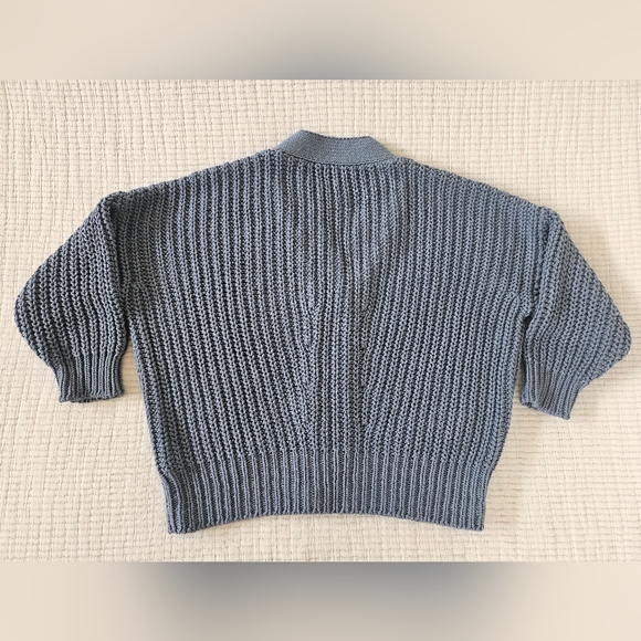 Babaa Cotton Cardigan No18 Midnight Ocean One Size - Picture 6 of 10